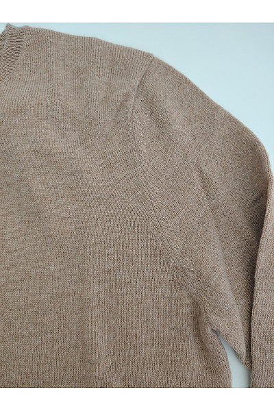 PERFECT CASHMERE Dámský hnědý kašmírový pulovr basic Velikost M | PERFECT CASHMERE | obrázek 5