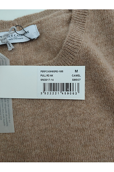 PERFECT CASHMERE Dámský hnědý kašmírový pulovr basic Velikost M | PERFECT CASHMERE | obrázek 8