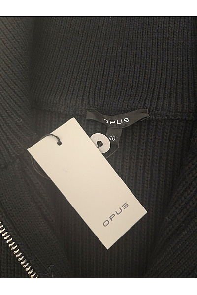 OPUS Černá pletená vesta se zapínáním na zip Vel. EU 40 | OPUS | obrázek 6