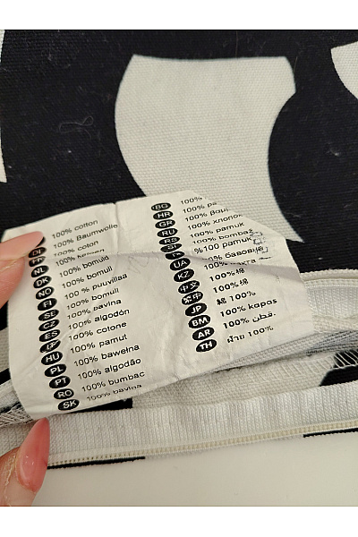 Černobílý bavlněný povlak na polštář s rostlinným vzorem Velikost 65x65 cm | Unimoda | obrázek 5