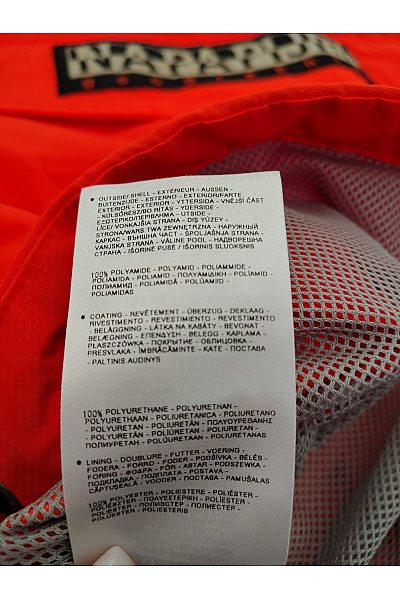 NAPAPIJRI Pánská oranžová větrová bunda anorak s kapucí přes hlavu Velikost XL | NAPAPIJRI | obrázek 10