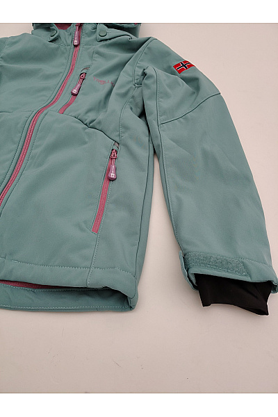 TROLLKIDS Dívčí softshellová outdoor bunda khaki | TROLLKIDS | obrázek 3