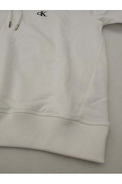 Calvin Klein Bílá dámská mikina s kapucí přes hlavu | Calvin Klein | obrázek 4
