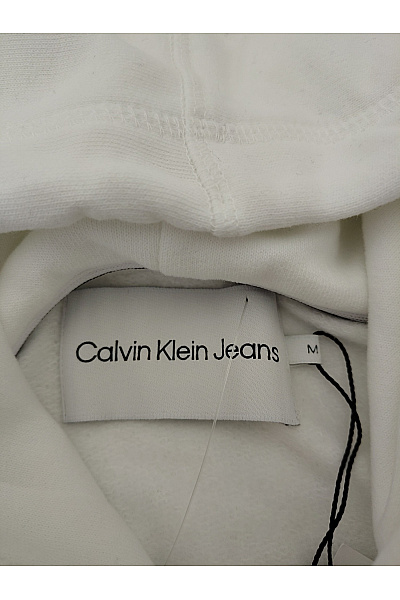 Calvin Klein Bílá dámská mikina s kapucí přes hlavu | Calvin Klein | obrázek 6