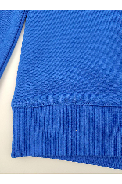Oui Modrá bavlněná pánská mikina s výšivkou oversized Vel. EU 40 | oui | obrázek 3