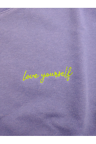 Oui Modrá bavlněná pánská mikina s výšivkou oversized Vel. EU 40 | oui | obrázek 4