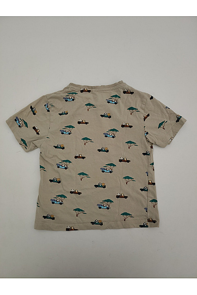 Name It Bavlněné chlapecké tričko khaki s potiskem safari Vel. EU 116 | Name It | obrázek 5