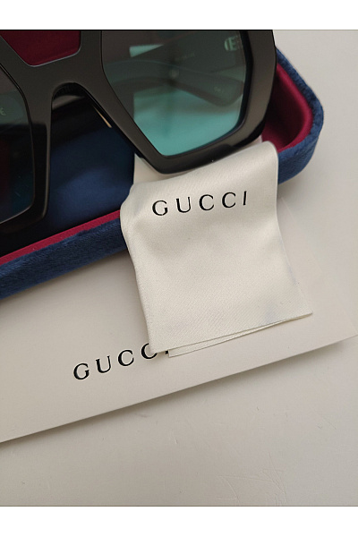 GUCCI Oversized sluneční brýle geometrický tvar luxusní | GUCCI | obrázek 3