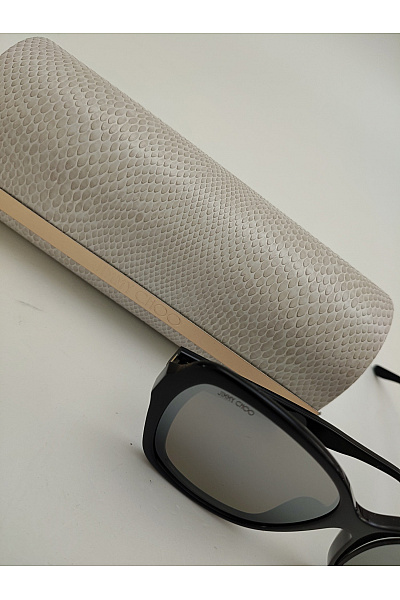 Jimmy choo Černé oversized sluneční brýle luxusní | jimmy choo | obrázek 3