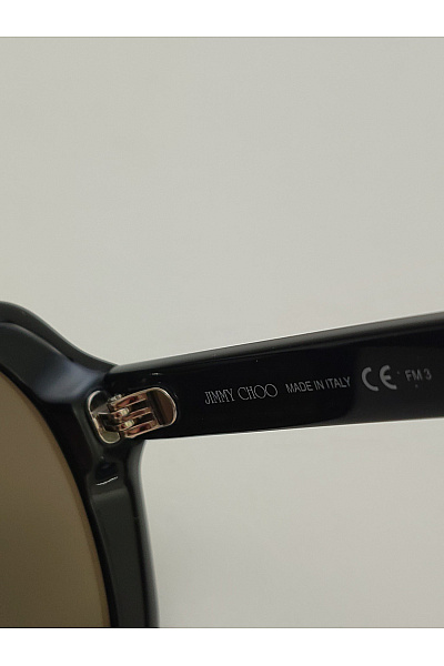 Jimmy choo Černé oversized sluneční brýle luxusní | jimmy choo | obrázek 7