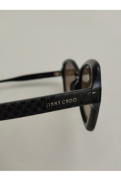 Jimmy choo Černé oversized sluneční brýle luxusní | jimmy choo | obrázek 9