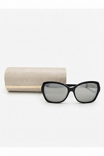 Jimmy Choo Černé Oversized Sluneční Brýle Luxusní
