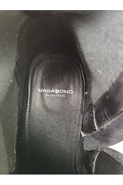 VAGABOND Černé elegantní vysoké kozačky na podpatku se špičatou špičkou Vel. 39 | VAGABOND | obrázek 11