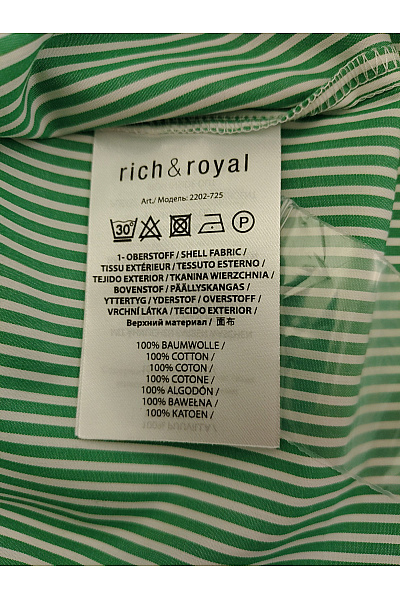 RICH&ROYAL Dámská pruhovaná bavlněná košilová halenka s dlouhým rukávem Velikost EU 42 | RICH&ROYAL | obrázek 5
