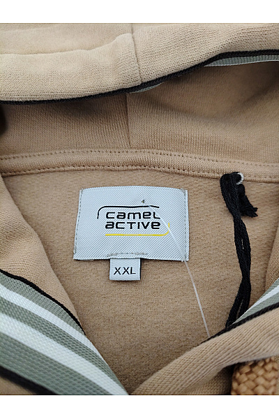 Camel active Bavlněná dámská oversized mikina s kapucí hnědá Velikost XXL | camel active | obrázek 6