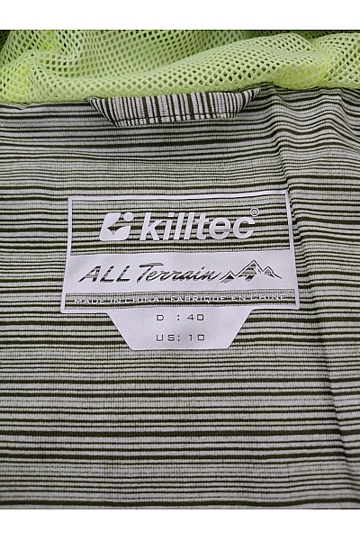 Killtec Dámská khaki sportovní větrová bunda s kapucí na zip Vel. DE 40 | killtec | obrázek 7