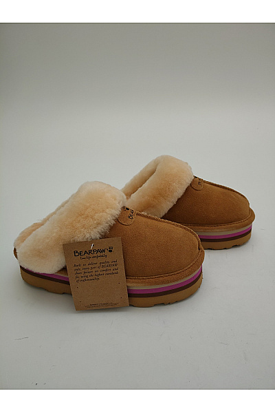 Bearpaw Hnědé dámské válenky s kožíškem na platformě Vel. US 6 | Bearpaw | obrázek 2