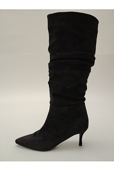 Raid Černé elegantní vysoké kozačky na vysokém podpatku se špičatou špičkou Vel. EU 38 | Raid | obrázek 4