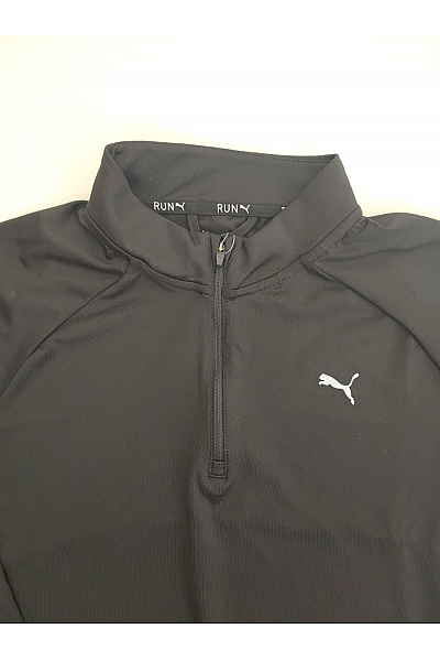 Puma Černé běžecké tričko s dlouhým rukávem se zipem a stojáčkem Velikost EU L | Puma | obrázek 4