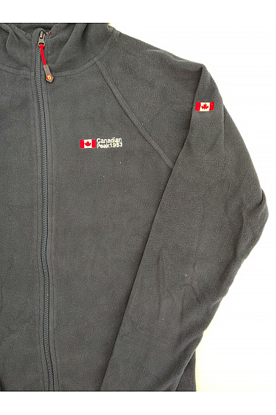 Canadian-peak Pánská tmavě modrá sportovní mikina na zip s kapucí a výšivkou Velikost EU M | canadian-peak | obrázek 3
