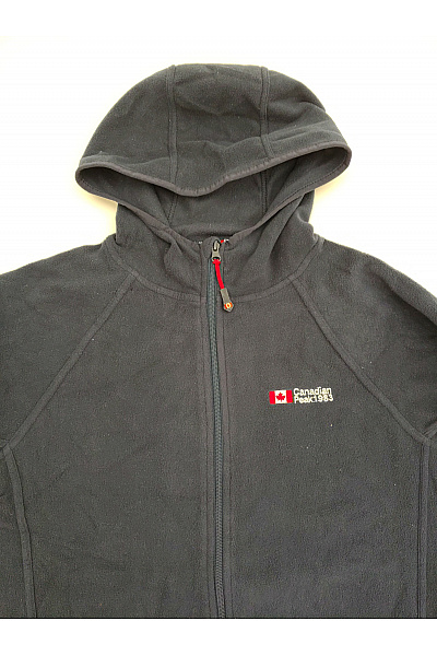 Canadian-peak Pánská tmavě modrá sportovní mikina na zip s kapucí a výšivkou Velikost EU M | canadian-peak | obrázek 4