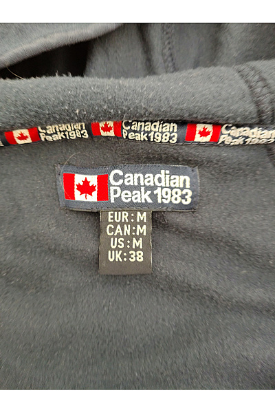 Canadian-peak Pánská tmavě modrá sportovní mikina na zip s kapucí a výšivkou Velikost EU M | canadian-peak | obrázek 6