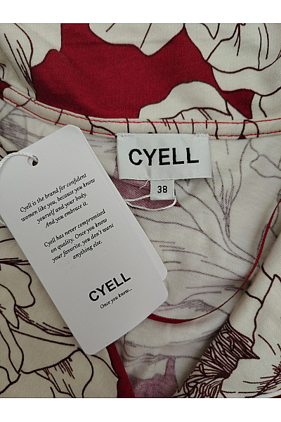 CYELL Červená bavlněná noční košile s květinovým vzorem Velikost EU 38 | CYELL | obrázek 6