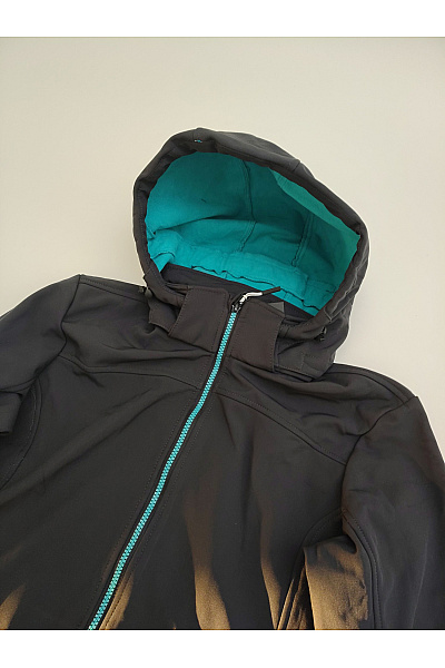 CMP Černá dámská softshellová bunda s kapucí na zip Vel. XL | CMP | obrázek 4
