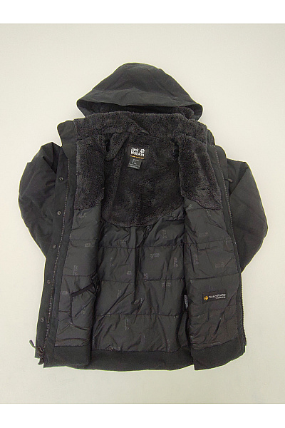 Jack Wolfskin Černá dámská zimní parka s kapucí outdoorová Velikost EU S | Jack Wolfskin | obrázek 7