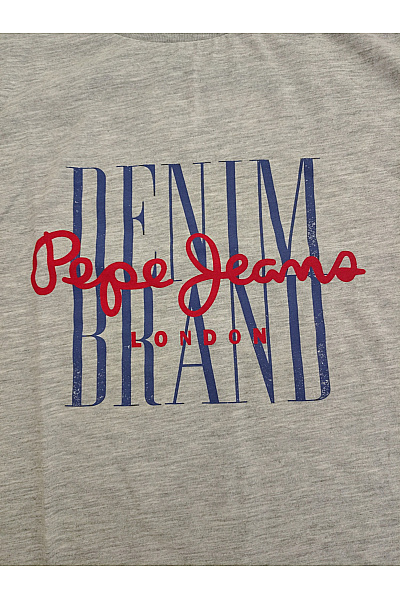Pepe Jeans Šedé dámské tričko s krátkým rukávem a nápisem Velikost M | Pepe Jeans | obrázek 5