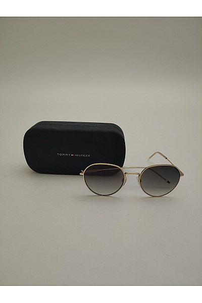 TOMMY HILFIGER Zlaté kulaté sluneční brýle smart casual | TOMMY HILFIGER | obrázek 2