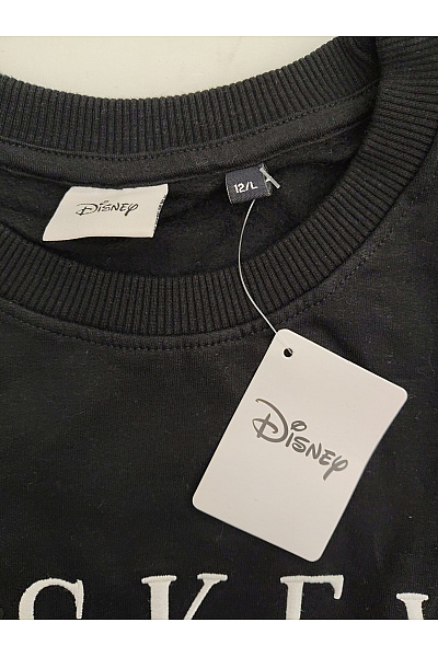 DISNEY Černá bavlněná mikina s dlouhým rukávem a nápisem Velikost 12/L | DISNEY | obrázek 7