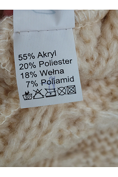 Makadamia Béžový pletený kardigan s copánkovým vzorem na knoflíky Vel. XL | Makadamia | obrázek 6