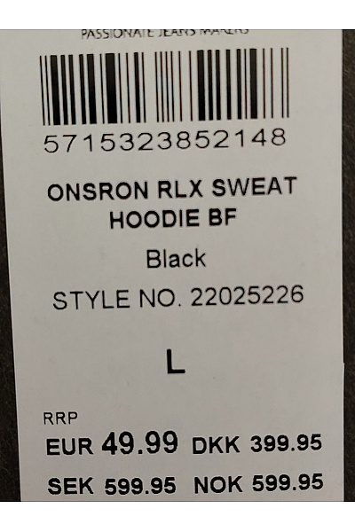 ONLY & SONS Chlapecká bavlněná mikina s kapucí oversized Velikost L | ONLY & SONS | obrázek 6