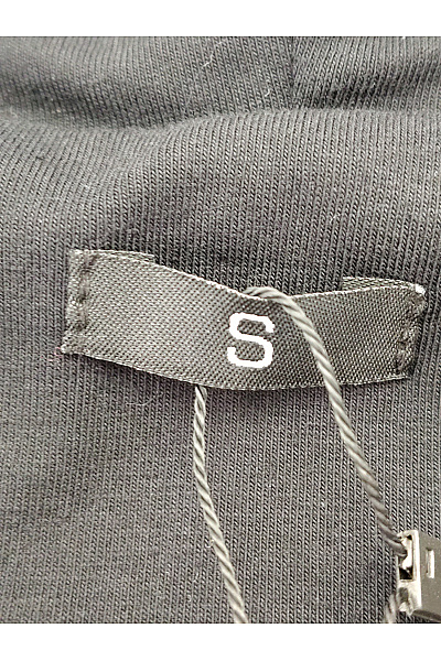 Černé bavlněné sako s kapucí na běžné nošení Vel. S | Unimoda | obrázek 8
