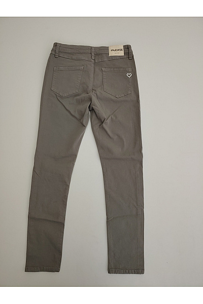 Please Dámské khaki bavlněné skinny džíny | Please | obrázek 4