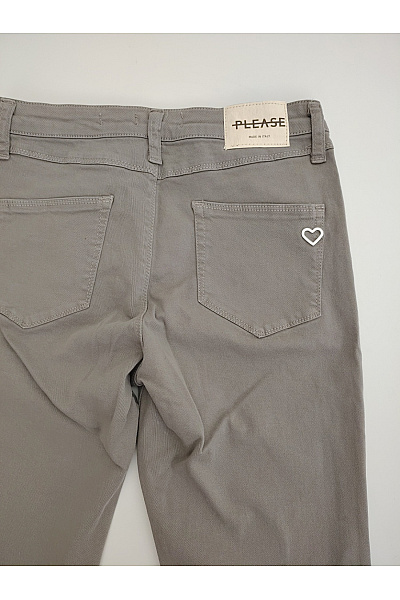 Please Dámské khaki bavlněné skinny džíny | Please | obrázek 5