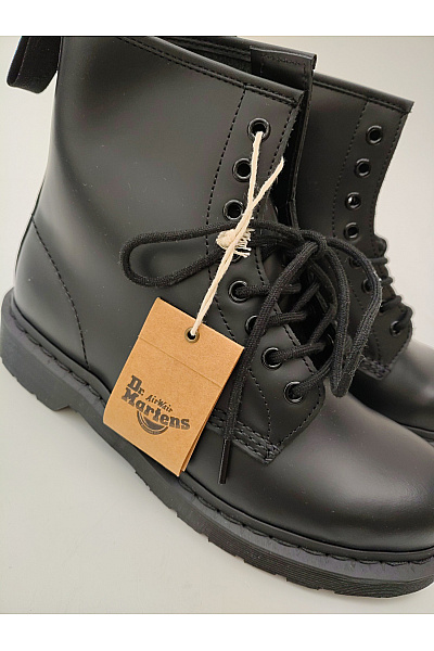 Dr.Martens Černé kotníkové šněrovací boty s kulatou špičkou | Dr.Martens | obrázek 7