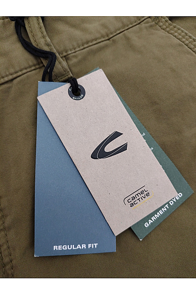 Camel active Pánské bavlněné khaki chino kraťasy ke kolenům Velikost US 34 | camel active | obrázek 5