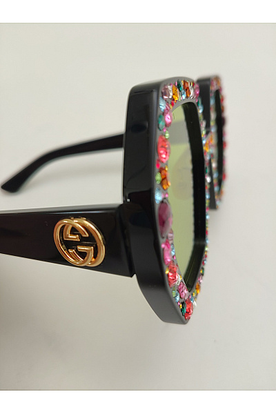 GUCCI Oversized luxusní sluneční brýle s kamínky | GUCCI | obrázek 10