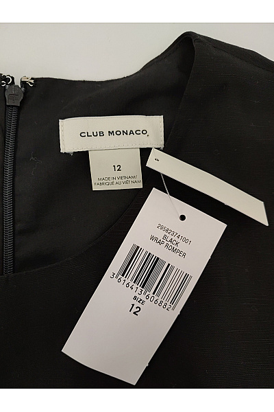 Club Monaco Černý dámský overal bez rukávů společenský Vel. US 12 | Club Monaco | obrázek 5