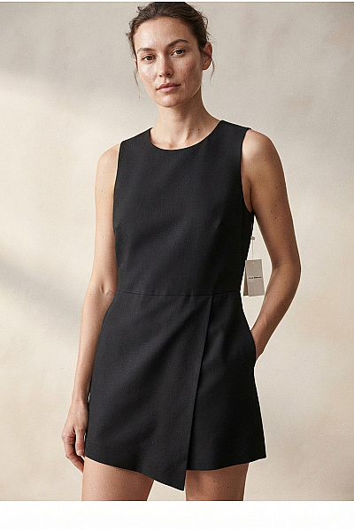 Club Monaco Černý Dámský Overal Bez Rukávů Společenský Vel. US 12