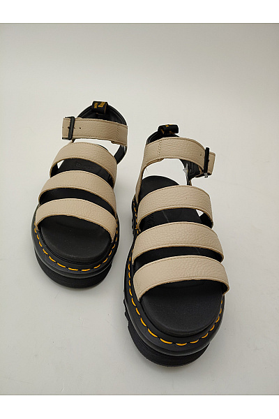 Dr.Martens Béžové letní sandály na platformě s přezkou Velikost EU 39 | Dr.Martens | obrázek 3