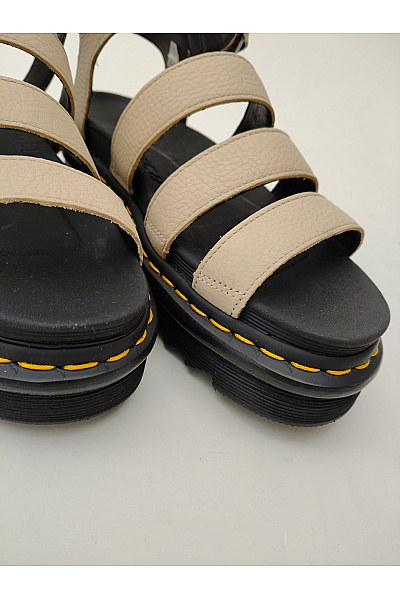 Dr.Martens Béžové letní sandály na platformě s přezkou Velikost EU 39 | Dr.Martens | obrázek 8