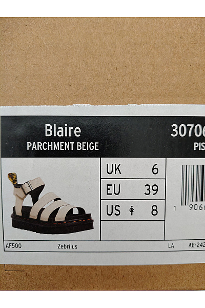 Dr.Martens Béžové letní sandály na platformě s přezkou Velikost EU 39 | Dr.Martens | obrázek 9