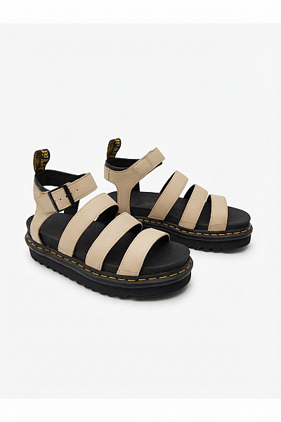 Dr.Martens Béžové Letní Sandály Na Platformě S Přezkou Velikost EU 39