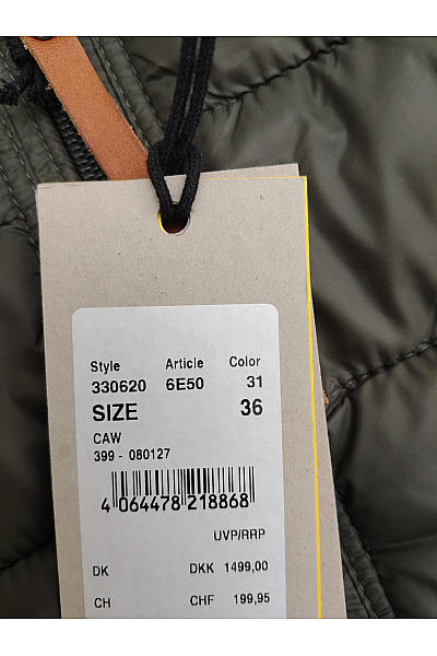 Camel active Dámská khaki prošívaná přechodová bunda se zipem Vel. EU 36 | camel active | obrázek 5