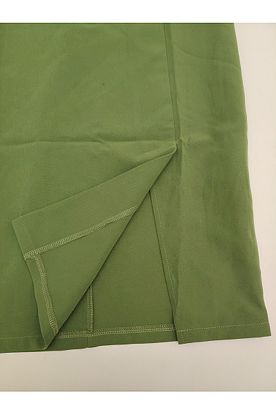 MOE Khaki pouzdrové šaty s kimono rukávem elegantní minimalistické Vel. S | MOE | obrázek 4