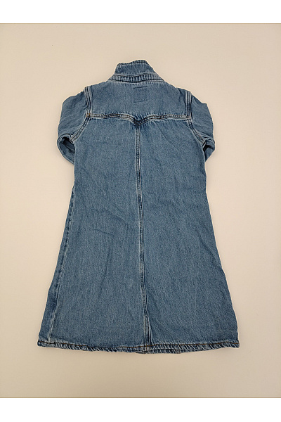LEVIS Dívčí modré džínové šaty s dlouhým rukávem Velikost 8A | LEVIS | obrázek 6