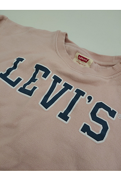LEVIS Dívčí růžová bavlněná mikina oversized Vel. 10 A | LEVIS | obrázek 4